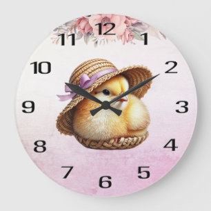 Kleine Kick Pink-Wandklemme Große Wanduhr