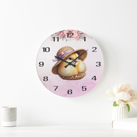 Kleine Kick Pink-Wandklemme Große Wanduhr (Zuhause)