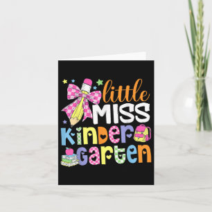 Kleine Kids kleine Miss Kindergarten Mädchen zurüc Karte
