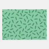 Kleine Kiefernbäume Weihnachtsverpackung Geschenkpapier Set (Vorderseite 3)