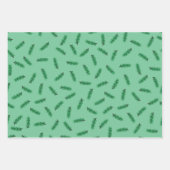 Kleine Kiefernbäume Weihnachtsverpackung Geschenkpapier Set (Vorderseite)