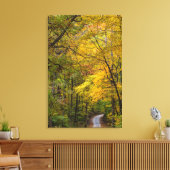 Kleine Kiesstrasse mit Herbstfarbe Leinwanddruck (Insitu (Wohnzimmer))