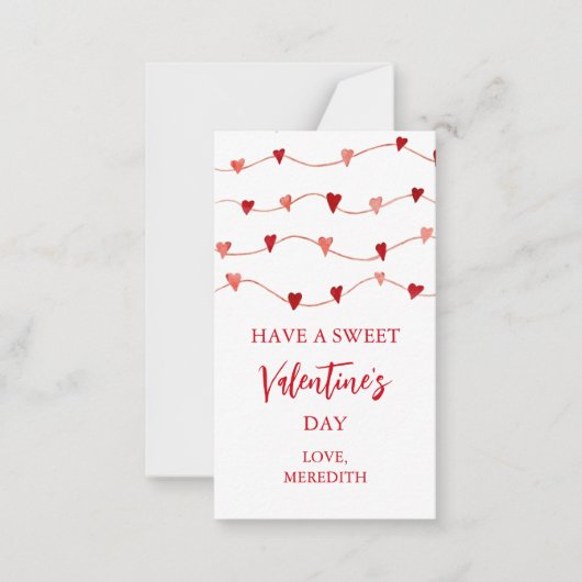 Kleine Kinder haben einen süßen Valentinstag Mitteilungskarte (Vorderseite)