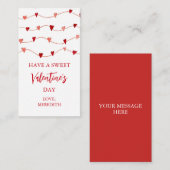 Kleine Kinder haben einen süßen Valentinstag Mitteilungskarte (Vorne/Hinten)