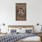 Kleine Kinder in Armklasp Leinwanddruck (Insitu (Schlafzimmer))