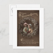 Kleine Kinder in Armklasp Postkarte (Vorne/Hinten)