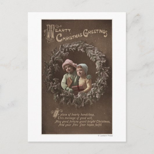 Kleine Kinder in Armklasp Postkarte