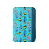 Kleine Kinder Ozean Fish Muster Badezimmer Badematte (Vorderseite Vertikal)