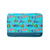 Kleine Kinder Ozean Fish Muster Badezimmer Badematte (Vorderseite)