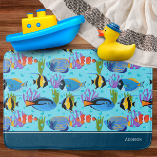 Kleine Kinder Ozean Fish Muster Badezimmer Badematte