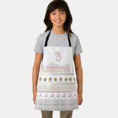 Kleine Kinder Rosa Weihnachtsfeiertage Schürze (Insitu)