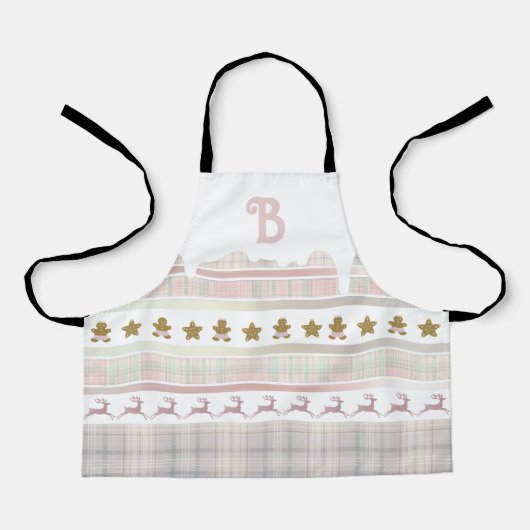 Kleine Kinder Rosa Weihnachtsfeiertage Schürze (Vorderseite)