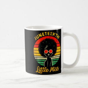 Kleine Kinder vermissen Juneteenth feiern schwarze Kaffeetasse