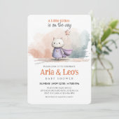 Kleine Kinderdusche Einladung für Mädchen (Stehend Vorderseite)