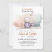 Kleine Kinderdusche Einladung für Mädchen (Vorderseite)