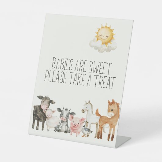 Kleine Kinderzimmer Tiere Baby Dusche Gefallen Sockelschild (Vorderseite)