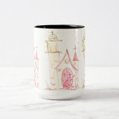 Kleine Kirchen - 2024 Zweifarbige Tasse (Mittel)