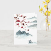 kleine Kirschblüte Karte (Gelbe Blume)