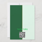 Kleine Kleeblatt-Geschlechtsoffenbarung Einladung (Rückseite)