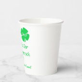 Kleine Kleeblatt-Geschlechtsoffenbarung Pappbecher (Links)