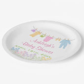 Kleine Kleiderdusche Pappteller (Schrägansicht)