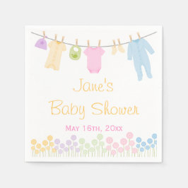 Kleine Kleidung Baby Dusche Napkins Serviette