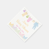 Kleine Kleidung Baby Dusche Napkins Serviette (Ecke)
