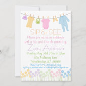 Kleine Kleidung Sip and See Einladung (Vorderseite)