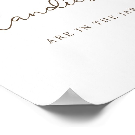 Kleine kleine Babydusche schätzt, wie viele Poster (Ecke)