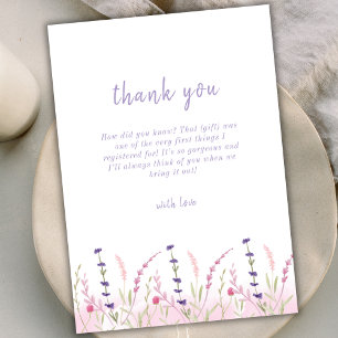 Kleine kleine Wildblume Garden Babydusche Dankeskarte