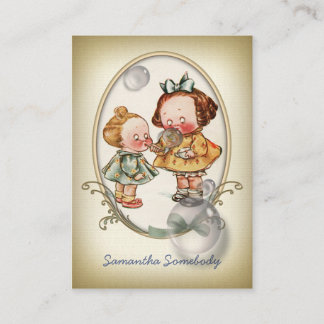 Kleine Kleinkind-Minipostkarten-Visitenkarte Visitenkarte