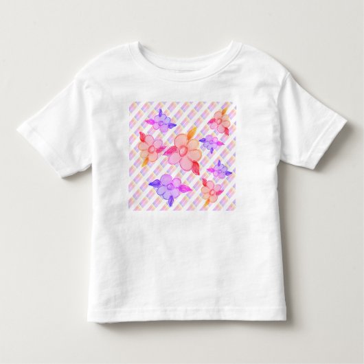 Kleine Kleinkinder Extravagantes T-Shirt mit Pinks (Vorderseite)