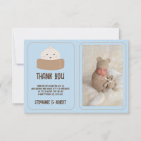 Kleine Klöße Auf Dem Weg Blau Baby Shower Foto