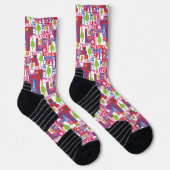 Kleine Kneipe | Farbiges Weihnachtsmuster Socken (Rechts)