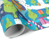 Kleine Kneipe | Fröhliches Grinchmas farbiges Must Geschenkpapier (Rolleneckpunkt)