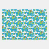 Kleine Kneipe | Merry Grinchmas Aquamarines Muster Geschenkpapier Set (Vorderseite 2)