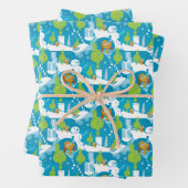 Kleine Kneipe | Merry Grinchmas Aquamarines Muster Geschenkpapier Set (Beispiel)