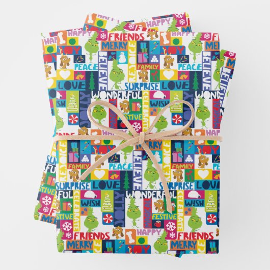 Kleine Kneipen und Freunde | Farbenfrohe Weihnacht Geschenkpapier Set (Beispiel)