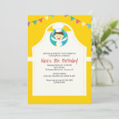 Kleine Kochs-Einladung Einladung (Stehend Vorderseite)