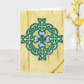 Kleine (kombinierte) Karte des keltischen Kreuzes (Gelbe Blume)