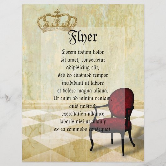 Kleine königliche Stube mit Krone Flyer (Vorne)