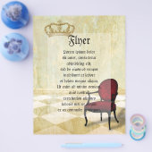 Kleine königliche Stube mit Krone Flyer (Einzeln)