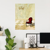 Kleine königliche Stube mit Krone Poster (Heimbüro)