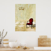Kleine königliche Stube mit Krone Poster (Küche)