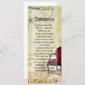 Kleine königliche Stube mit Zweigstellen Einladung (Vorne/Hinten)