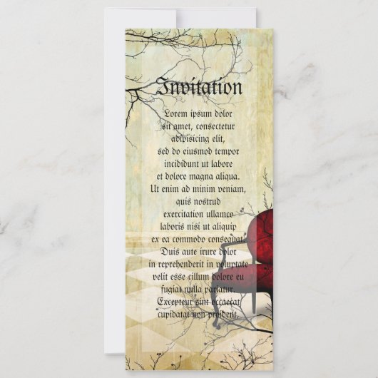 Kleine königliche Stube mit Zweigstellen Einladung (Vorderseite)