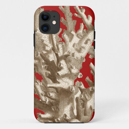 Kleine Koralle im Rot Case-Mate iPhone Hülle (Rückseite)