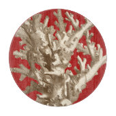 Kleine Koralle im Rot Schneidebrett (Vorderseite)