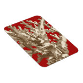 Kleine Koralle in Rot Magnet (Rechte Seite)