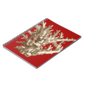 Kleine Koralle in Rot Notizblock (Linke Seite)